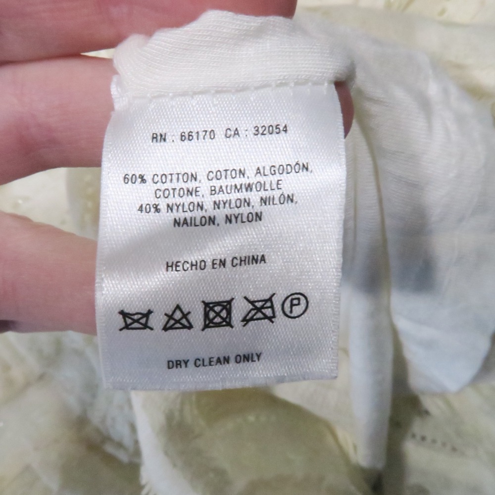 Meadow Rue Lace Tiered Midi Dress M Ivory Button Romantic Boho Cottagecore Sweet - Picture 10 of 10